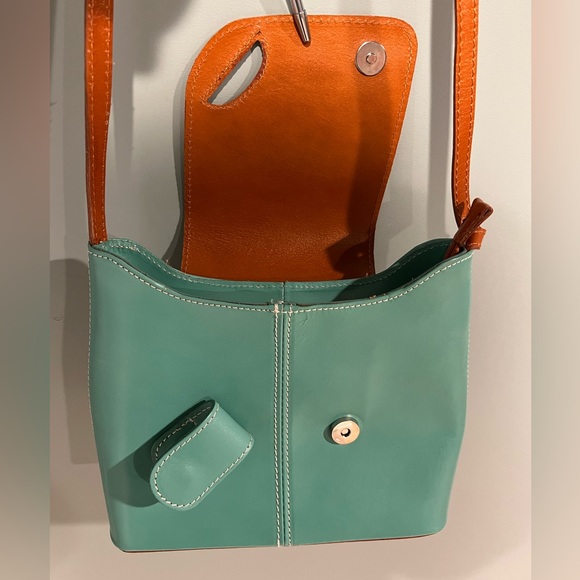 L’Artigiano Blue Leather Crossbody Bag - Picture 4 of 15